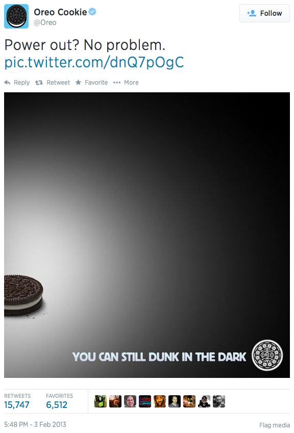 Oreo - "You can still dunk in the dark"