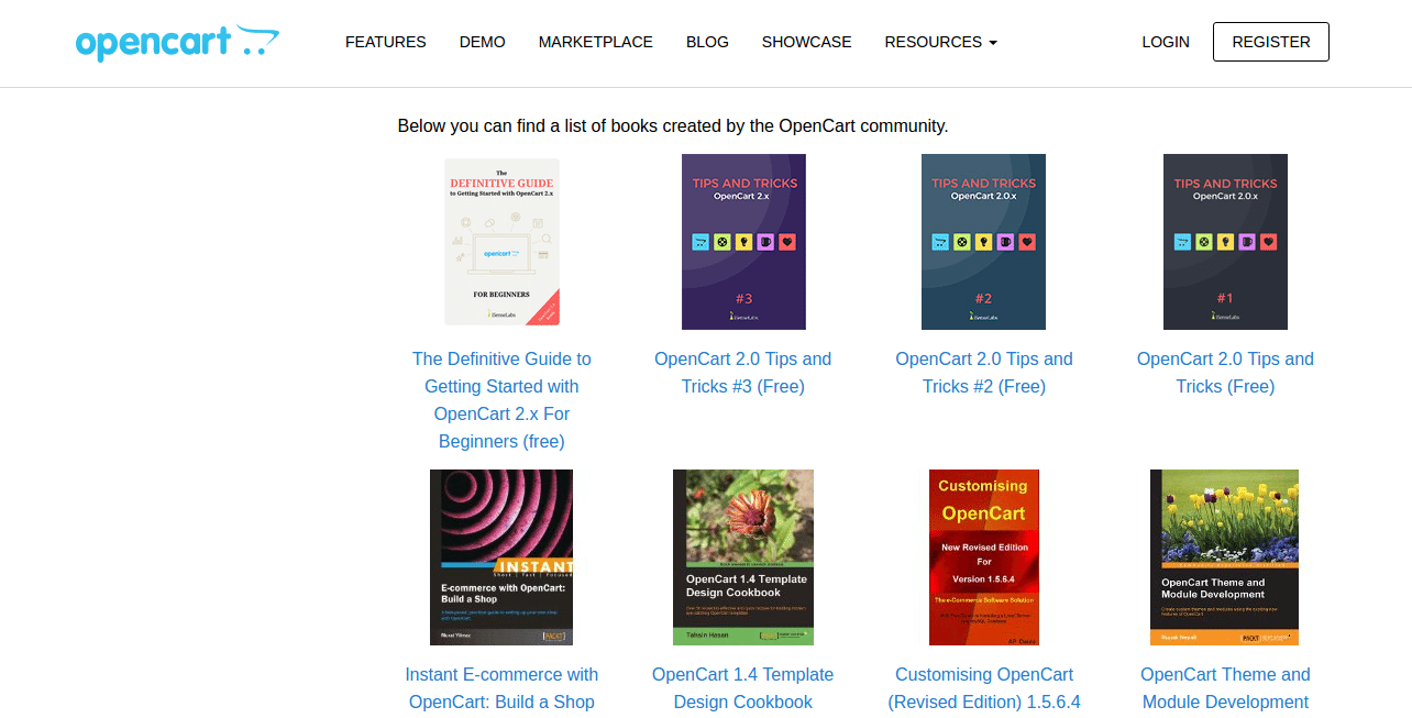 OpenCart Documentation and Resources