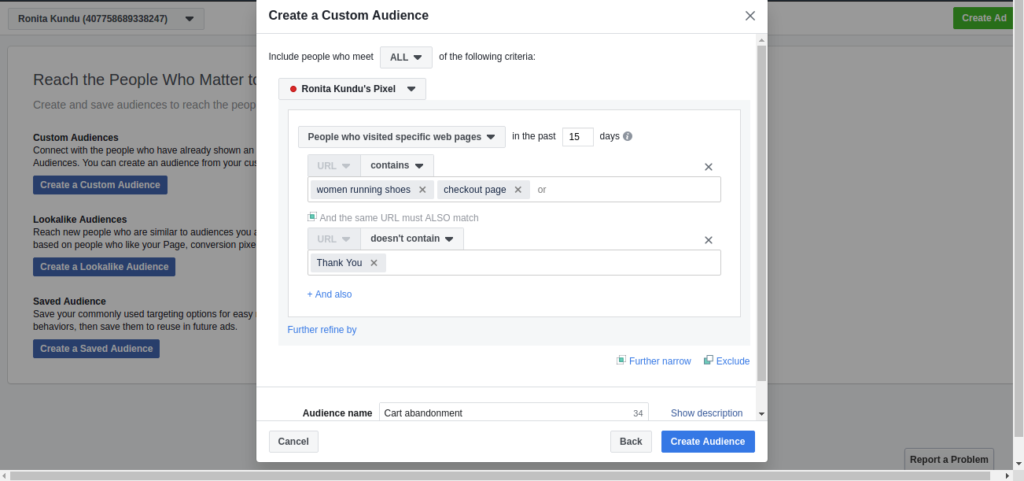 How to create custom audience 