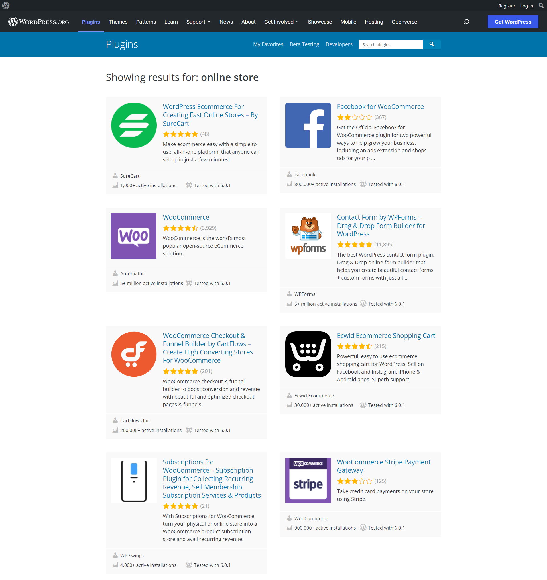 WordPress Plugin library for e-commerce